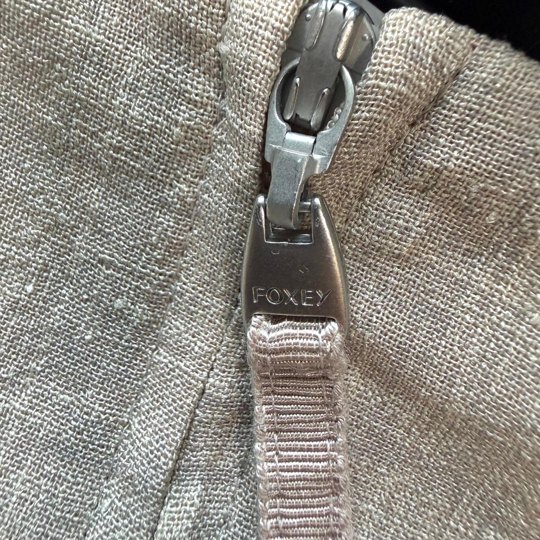 未使用タグ付【FOXEY】 デイジーリン シャーリングハムワンピース 38