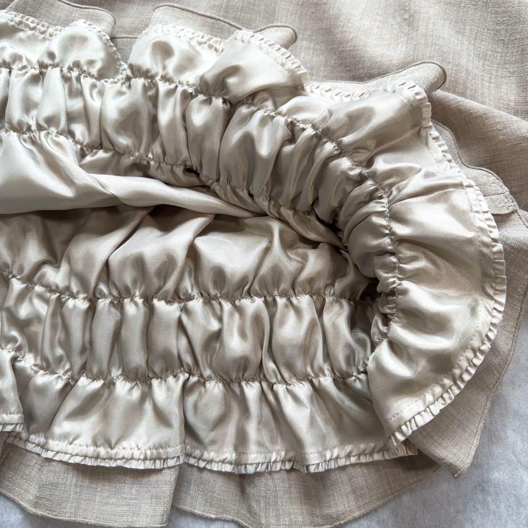 未使用タグ付【FOXEY】 デイジーリン シャーリングハムワンピース 38