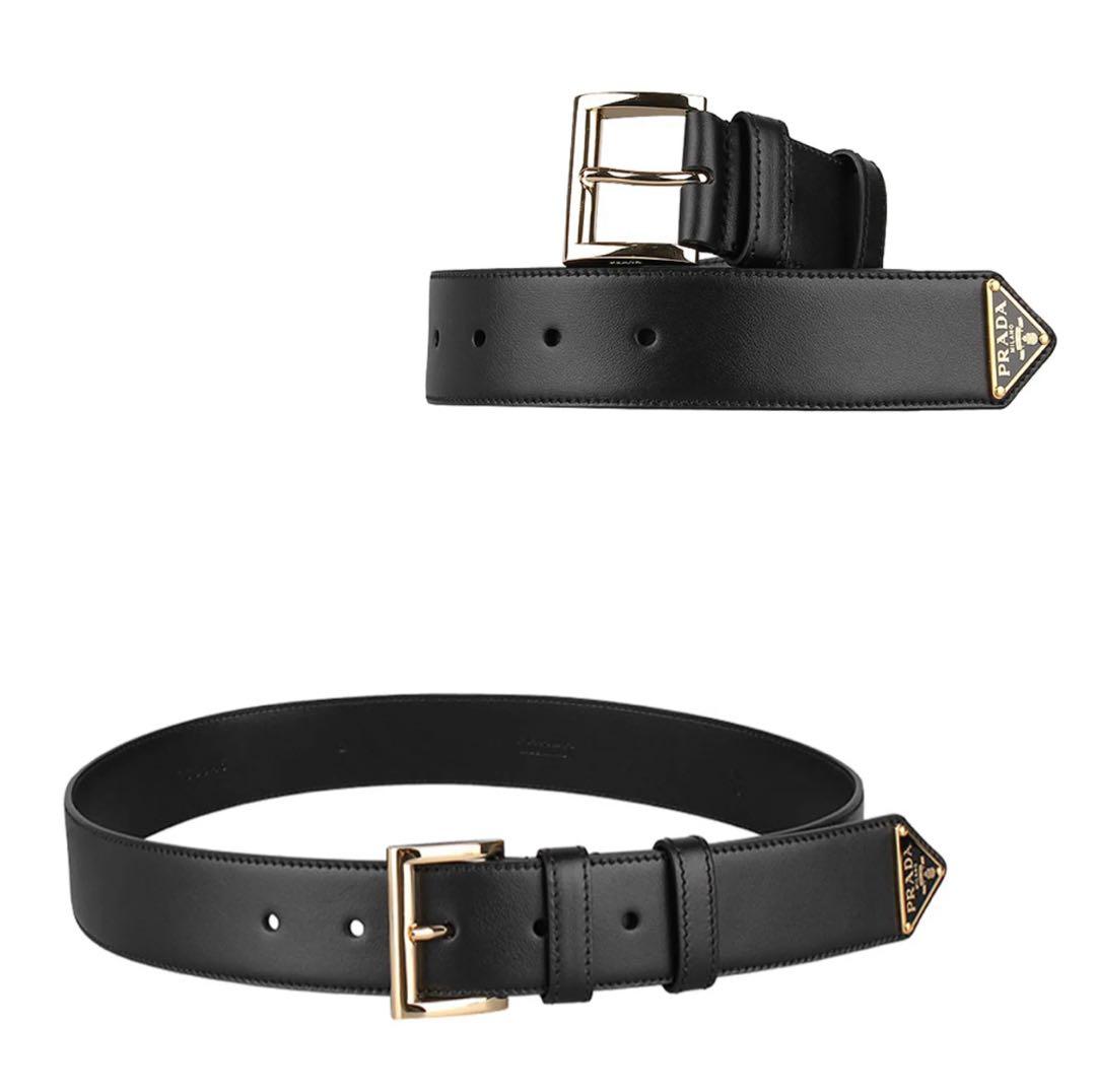 【新品】プラダ　レザーベルト〈PRADA〉