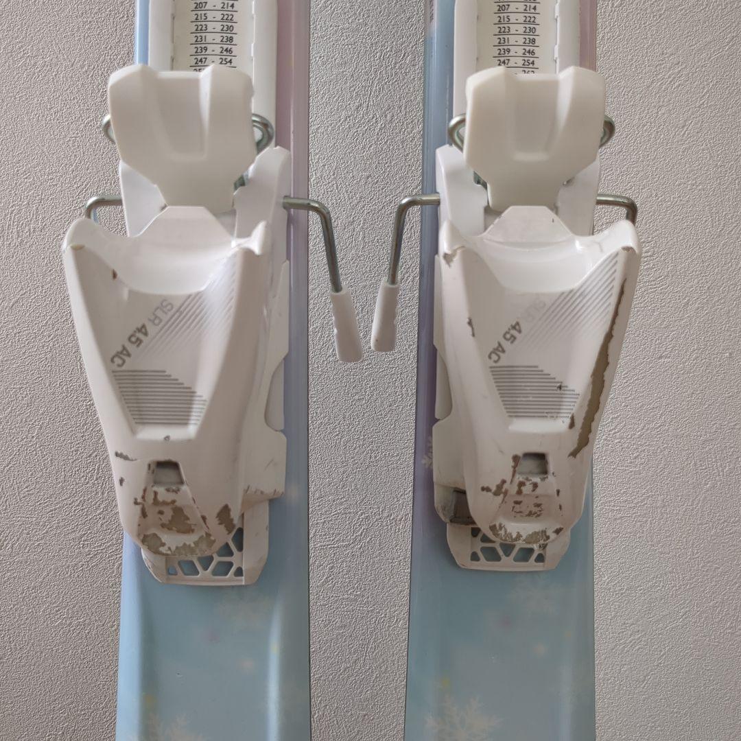 ビンディング付ジュニアスキー・ストック・スキー靴セット