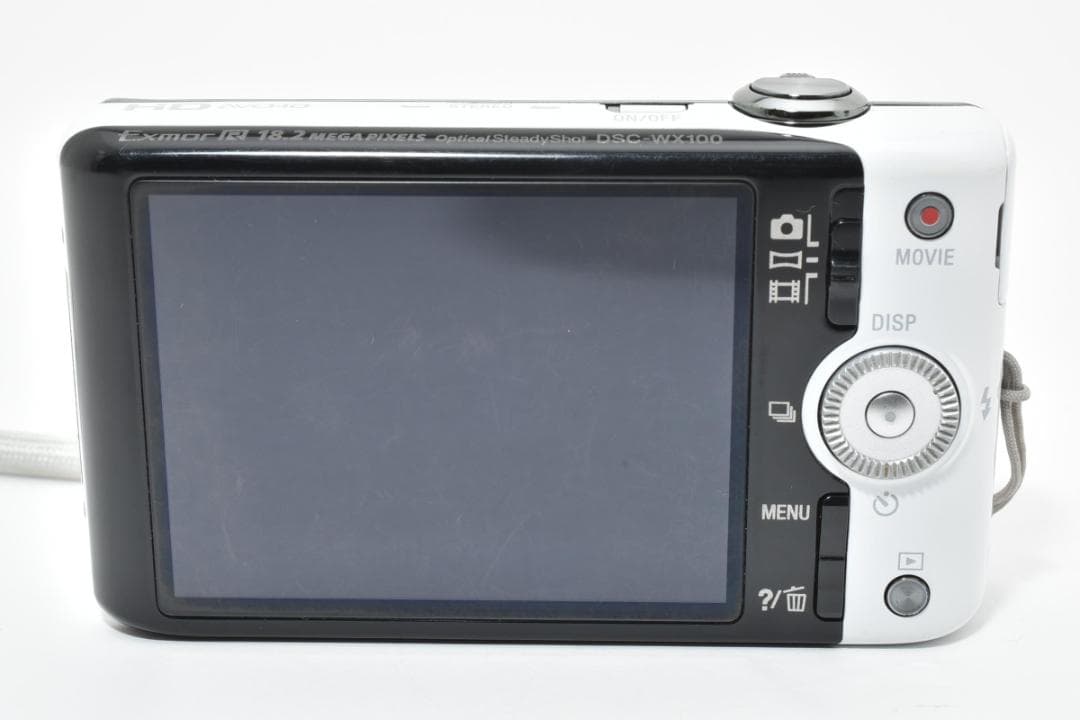 良品)Sony CyberShot　DSC-WX100ホワイト　デジカメ#695