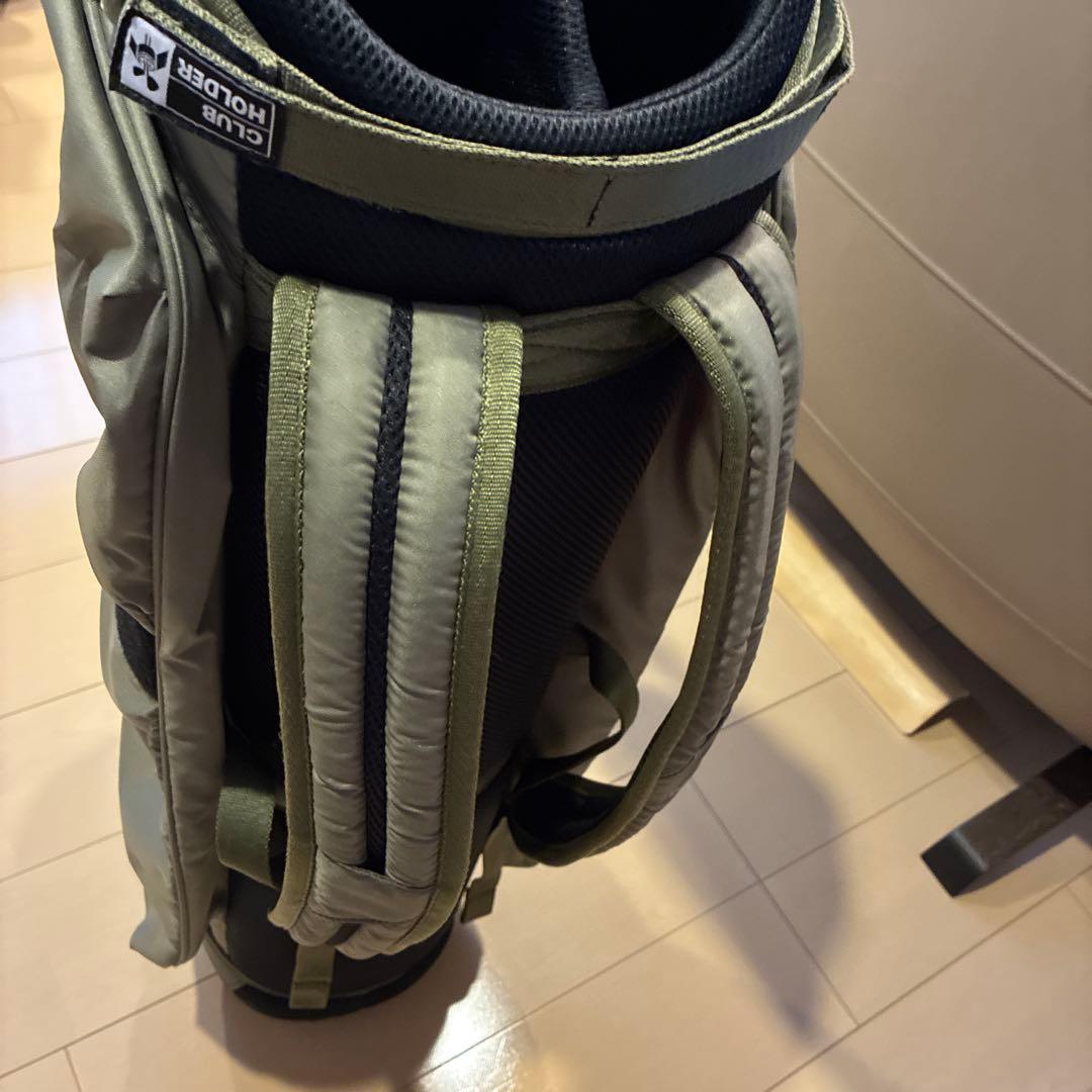 キャディバッグ ミズノ FLOTT 　垂直方向に背負えます　電車移動楽