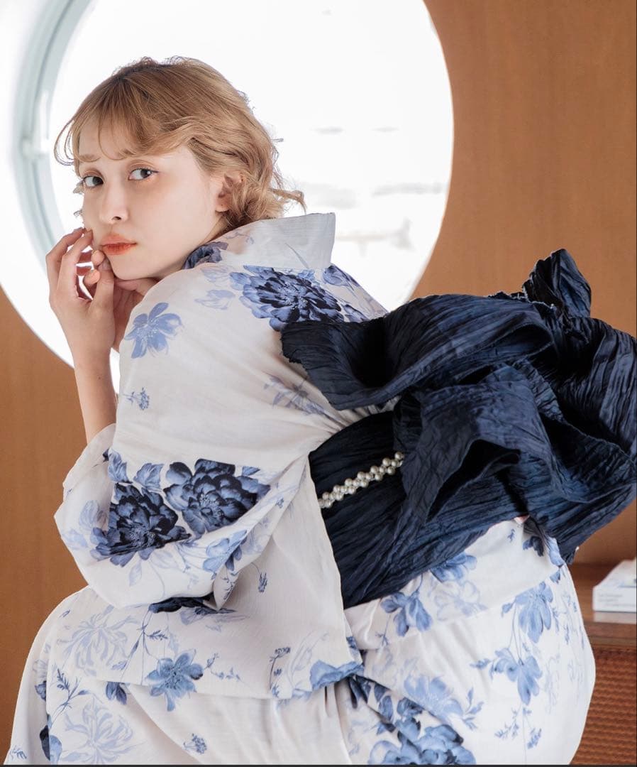 Dita 1人で着られる浴衣　＜水彩の勿応草色＞