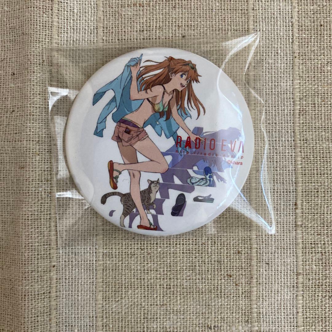 匿名配送 エヴァンゲリオンストア 大判マルチクロス ラジオエヴァ缶バッジ 3点