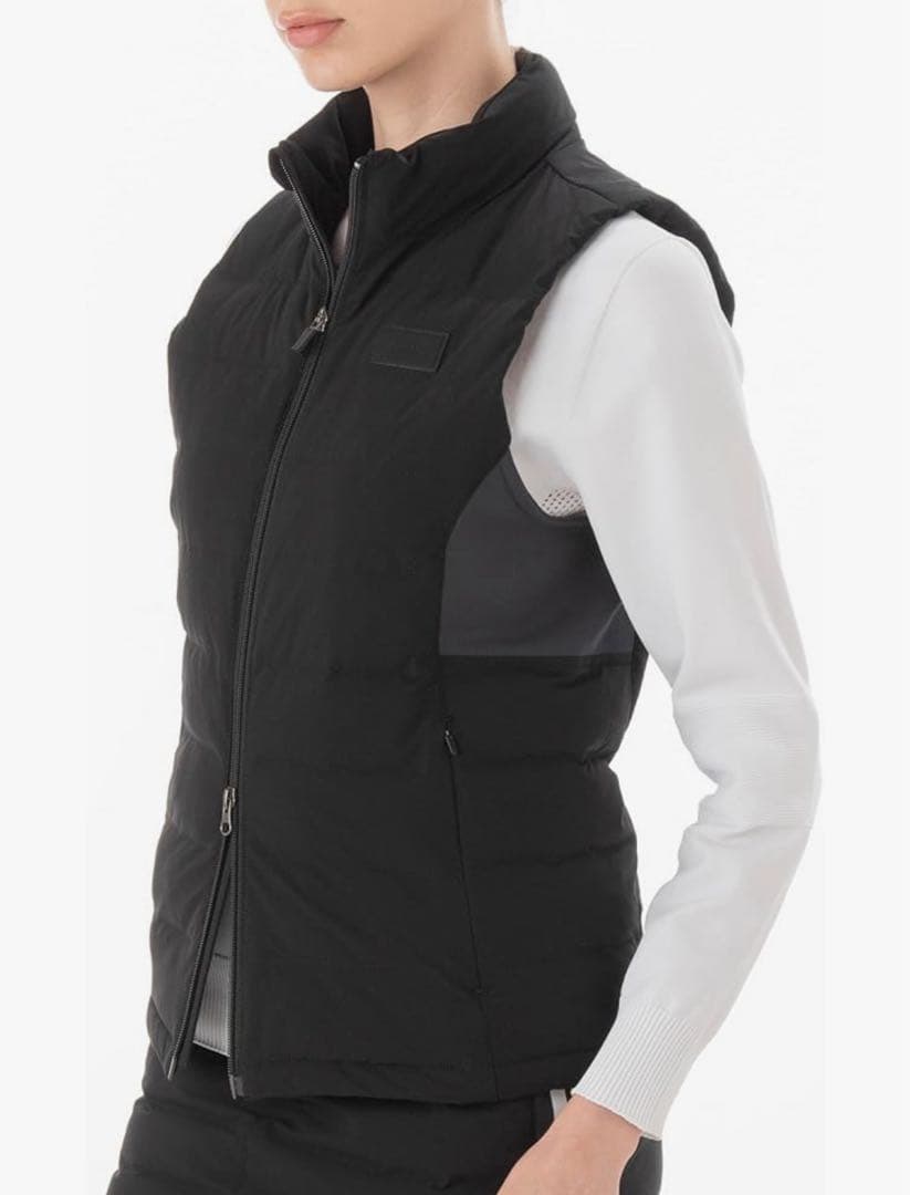 未使用 ゼロハリバートンゴルフ レディース　ハイブリッド中綿ベスト Lサイズ 黒