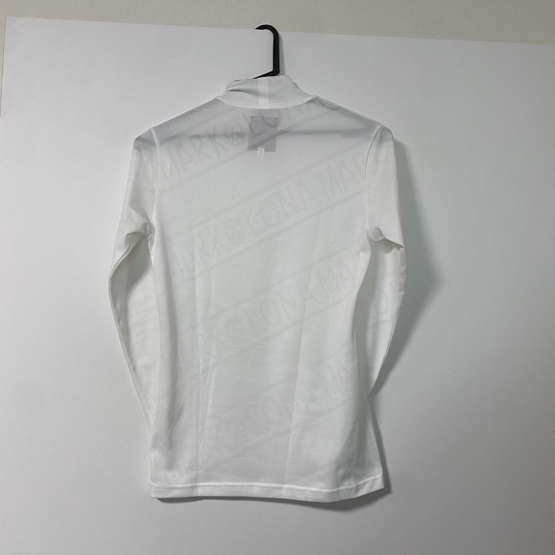 【美品】MARK&LONA（マークアンドロナ）長袖 モックネック 白/S