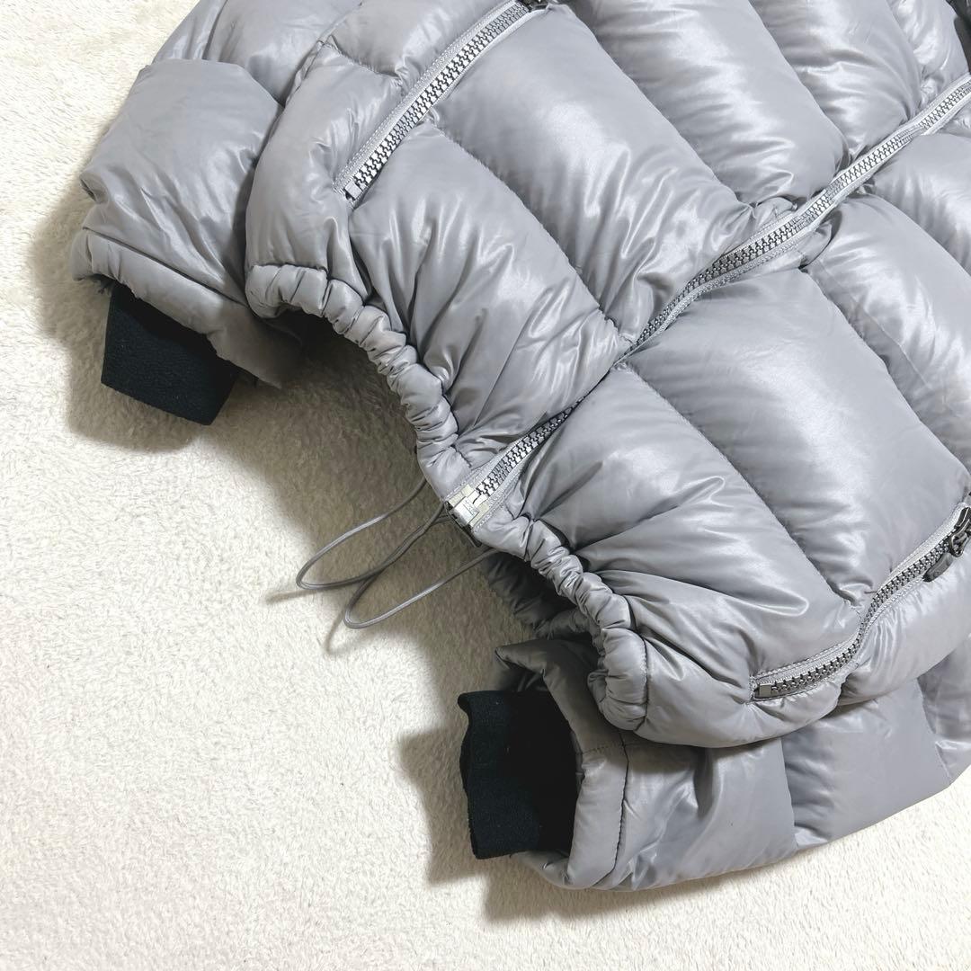 00s y2k marmot 短丈 ダウンジャケット グレー ドロコード付き