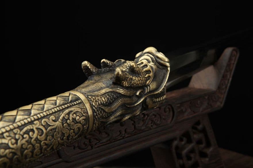 三鈷剣 倶利伽羅剣 仏教美術 竜頭伏魔刃 古兵器  武具　刀装具　日本刀　模造刀