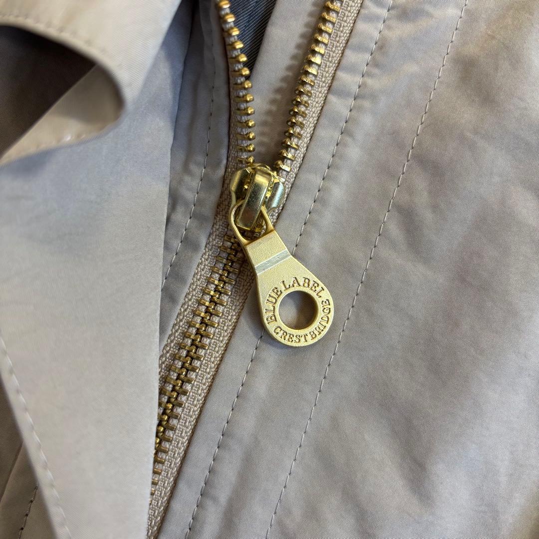 ブルーレーベルクレストブリッジ モッズコート ノバチェック ライトベージュ M