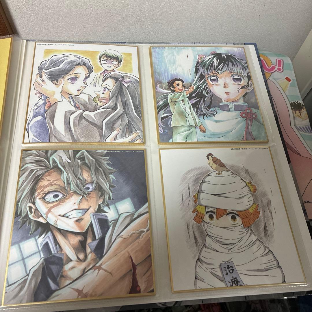 鬼滅の刃 全集中展 複製色紙拾集帳　複製ミニ色紙 壱 弍 参 肆 伍　フルコンプ