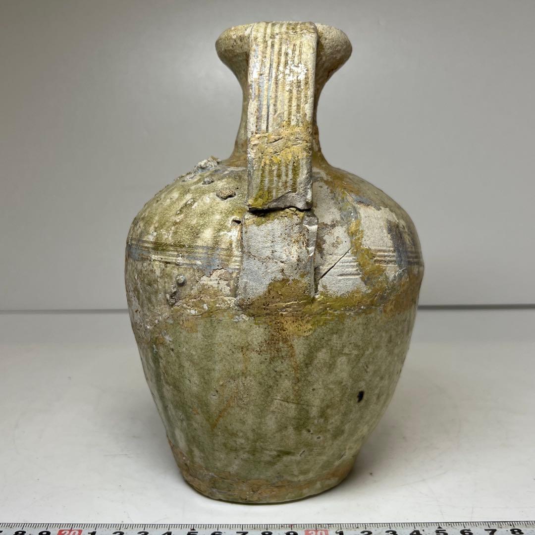 平安鎌倉時代 古瀬戸 水注 高さ21cm 東キ8-0212☆2F