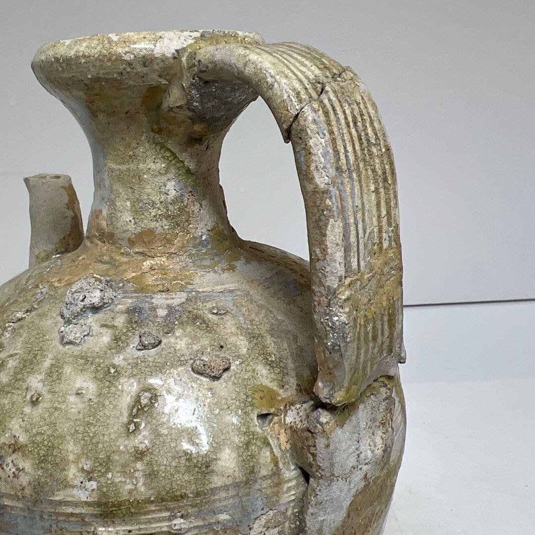 平安鎌倉時代 古瀬戸 水注 高さ21cm 東キ8-0212☆2F