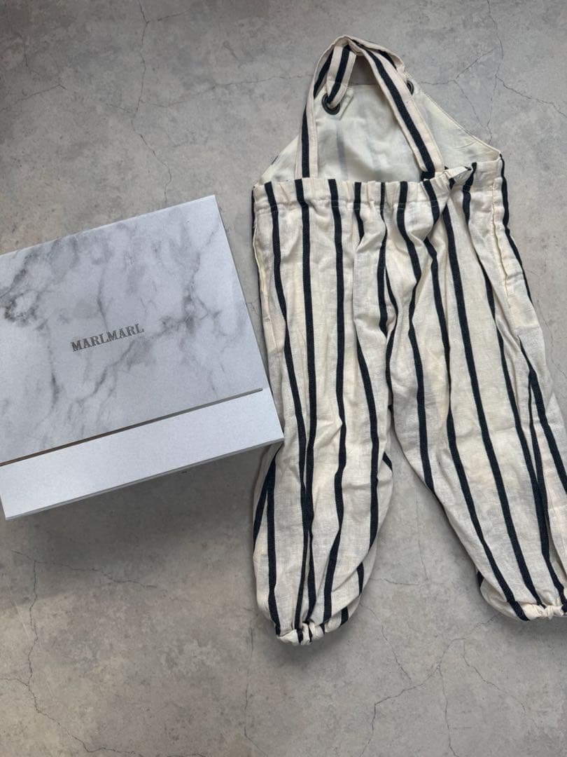 MARLMARL ストライプサロペット