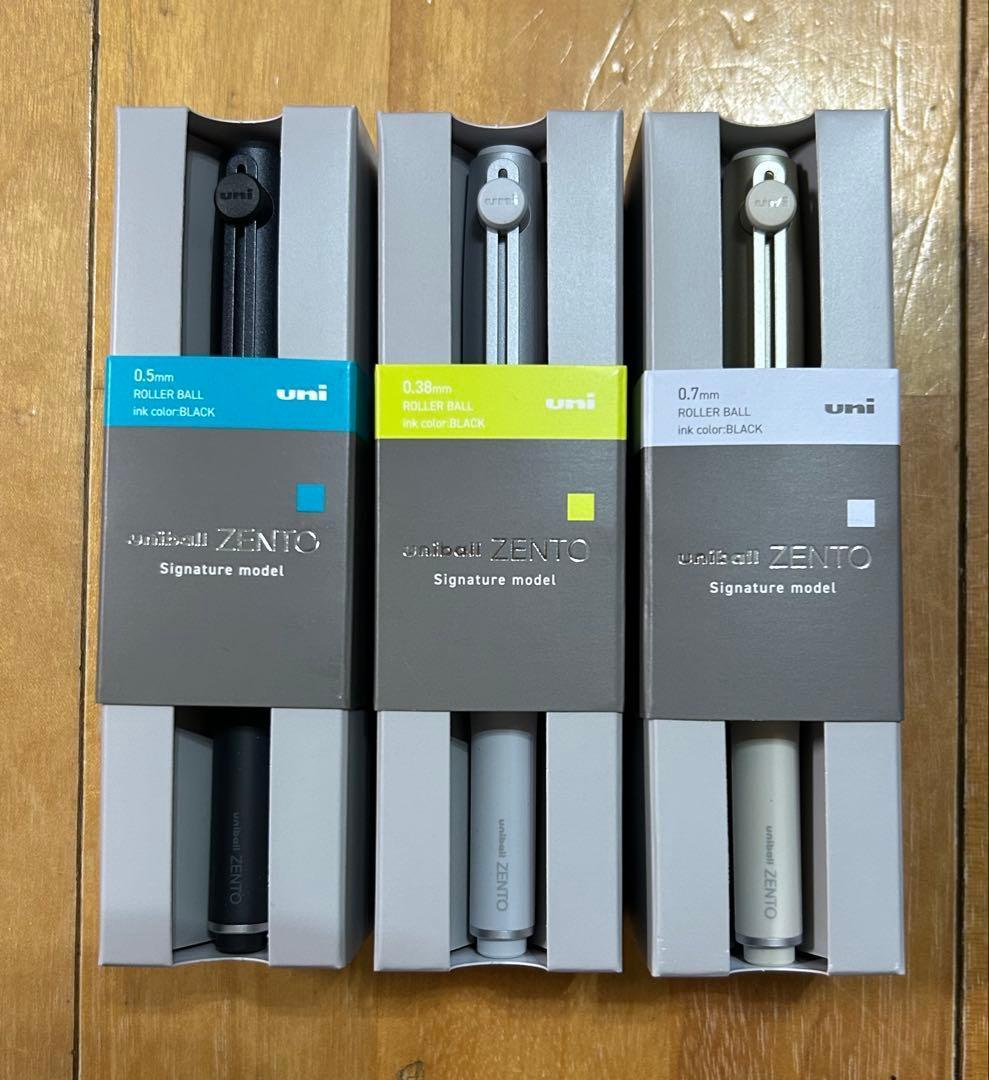 ユニボールゼント　シグニチャーモデル　未使用新品　3本組 ボールペン　ペン