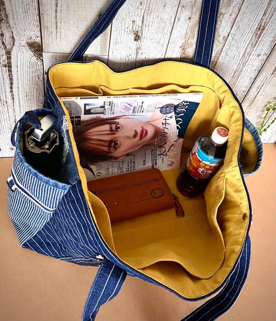 ＊ マザーズバッグ ＊ 旅行 トートバッグ デニム ママバッグ 大容量