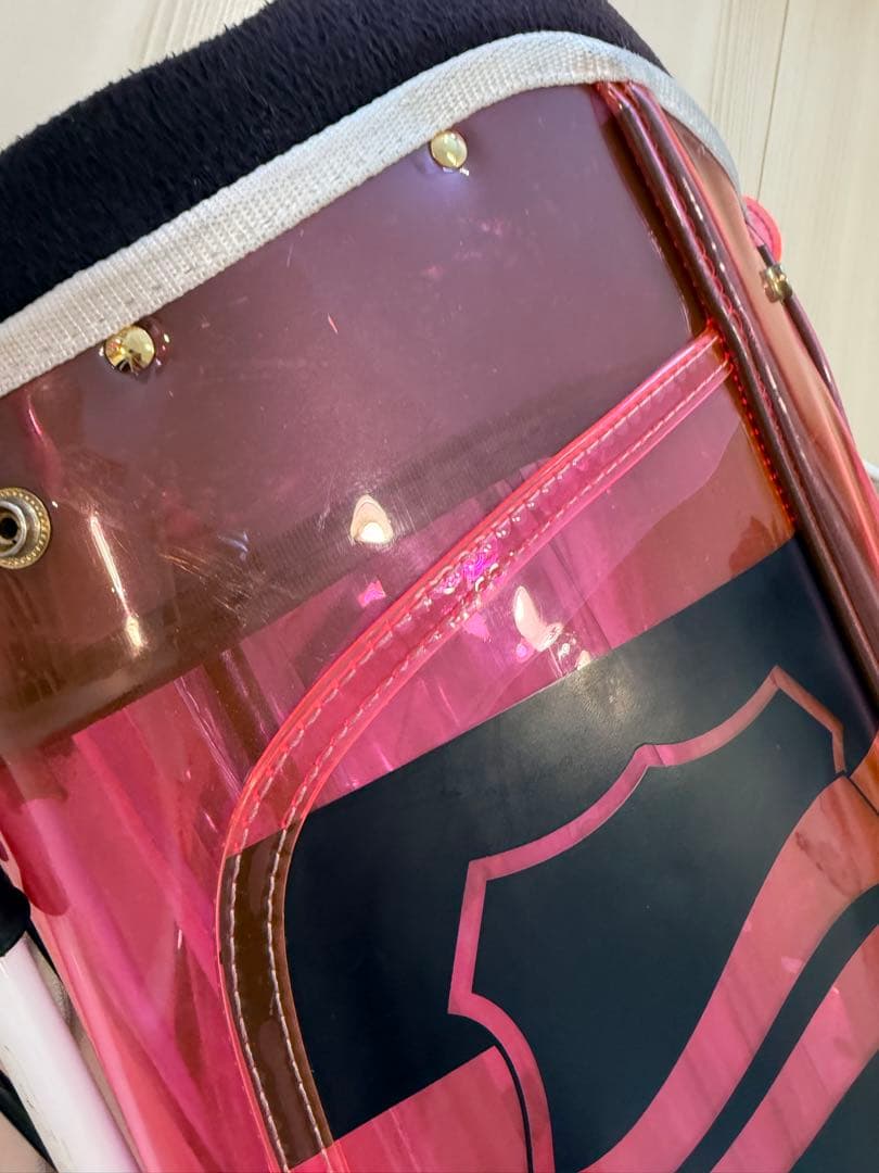 Muta marine ゴルフバッグ 328 クリアピンク エナメル