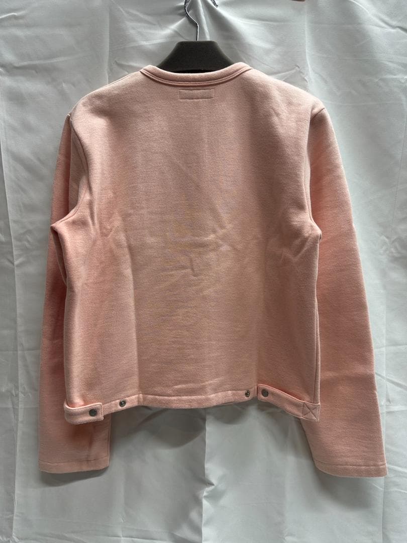 agnès b. アニエスベー スウェットカーディガン プレッション ピンク