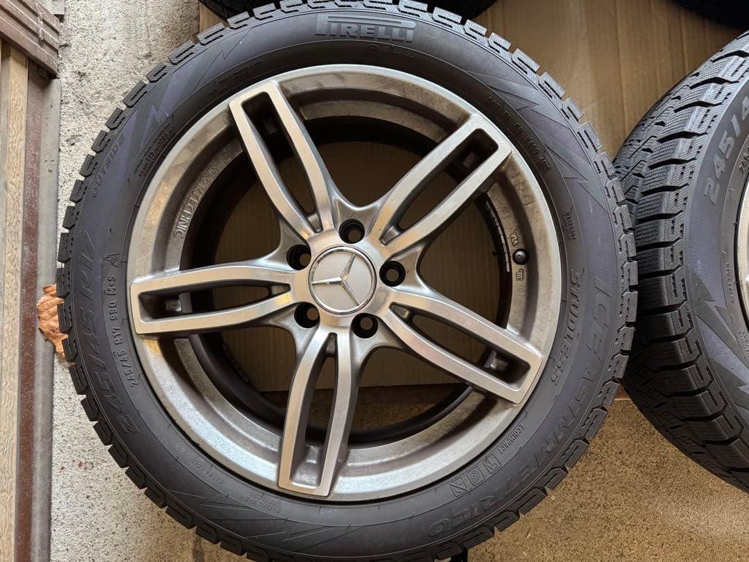 ピレリスタッドレス & SPORTECHNICアルミ4本セットW212 Eクラス