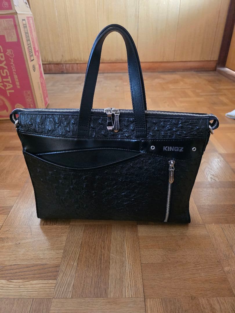 サマンサキングズ　オーストリッチ型押　ミニバッグ