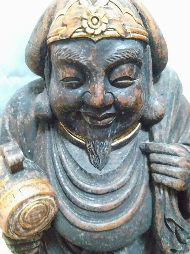 高村光雲儀刀木彫り大黒天/大正~昭和期頃