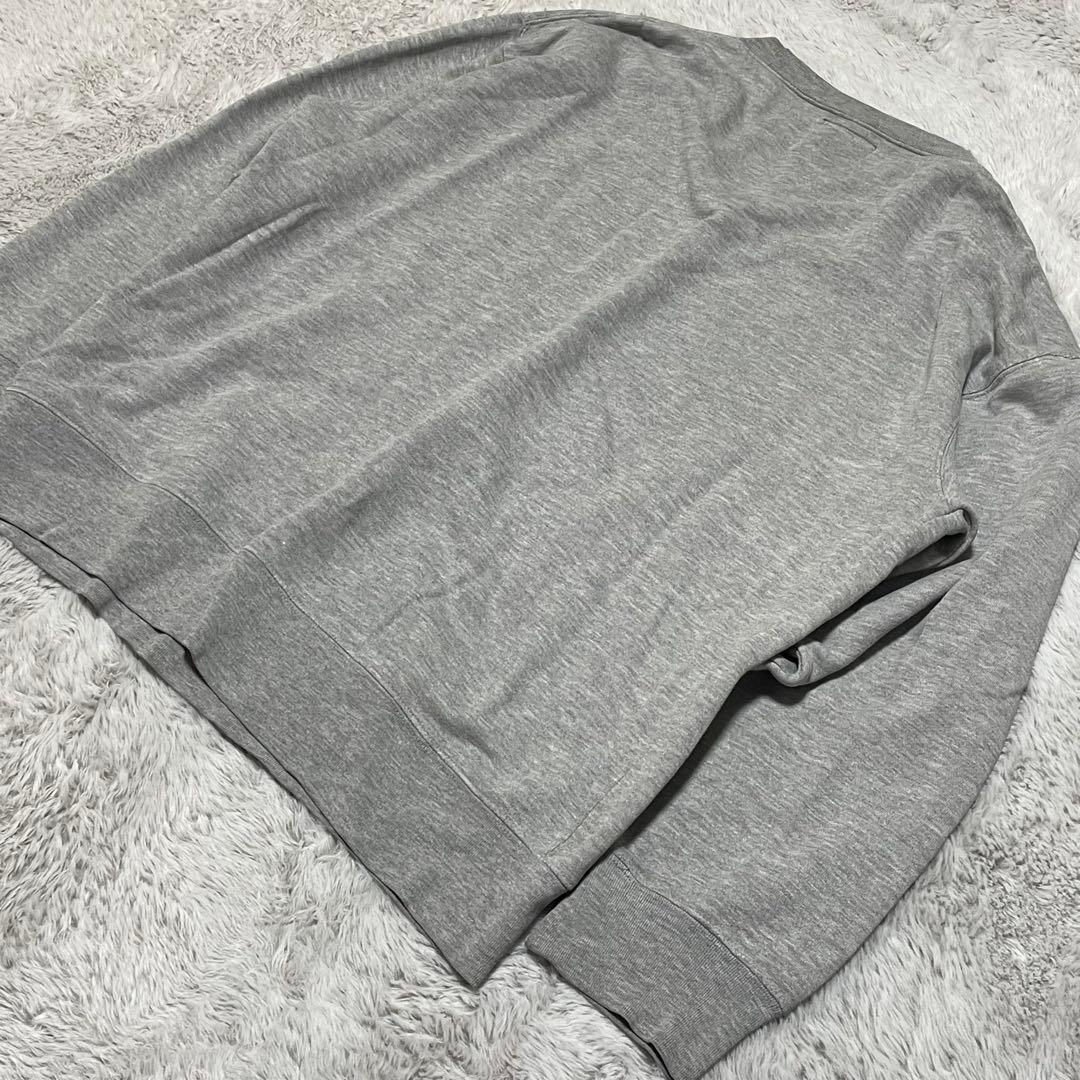 old stussy 90s 00s スウェット　紺タグ　前V 刺繍　短丈　M