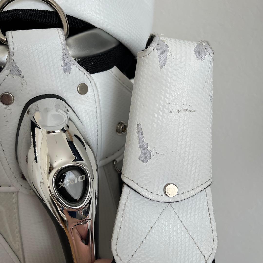 XXIO キャディバッグ ホワイト シルバー