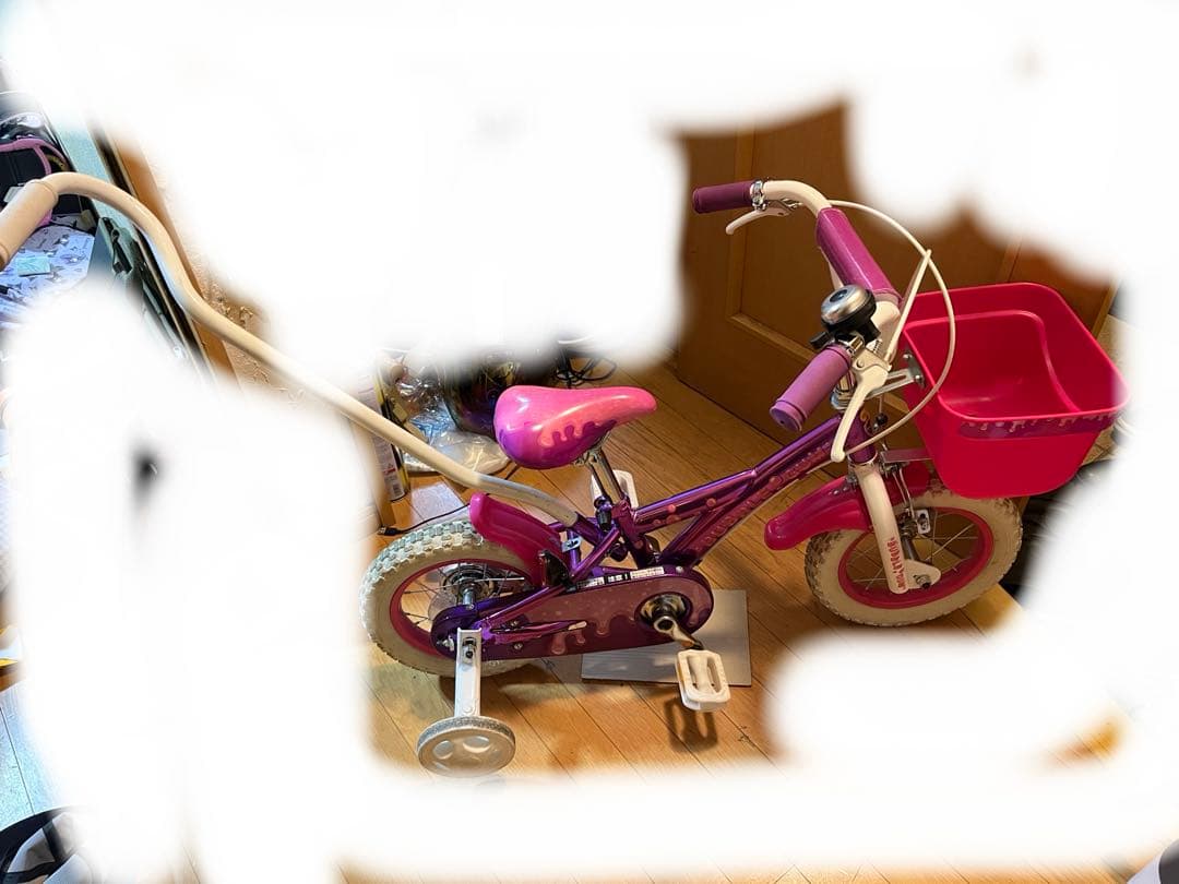 14インチ自転車　補助輪付き