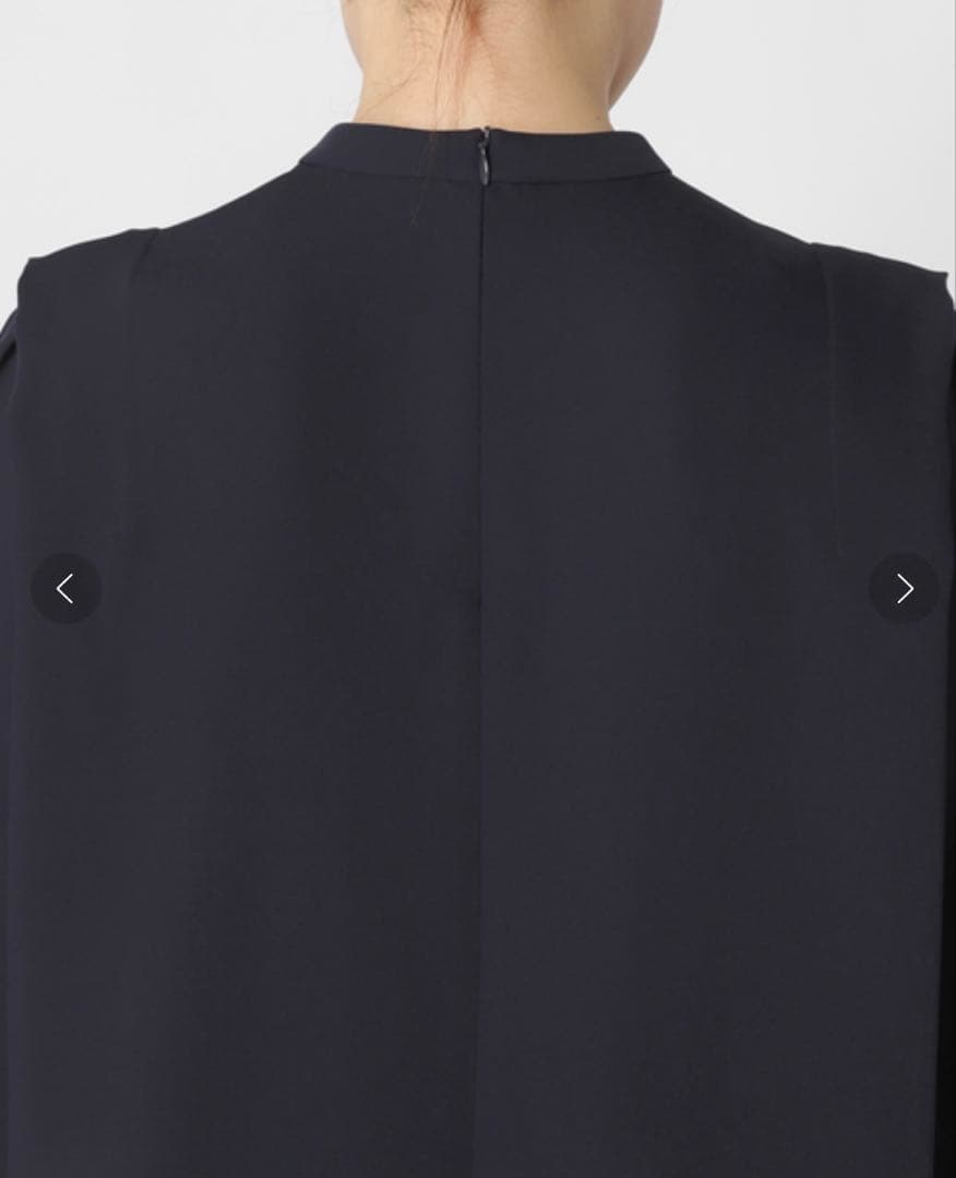 Noble ショルダータックミニワンピース 定価¥24,200 ネイビー　F