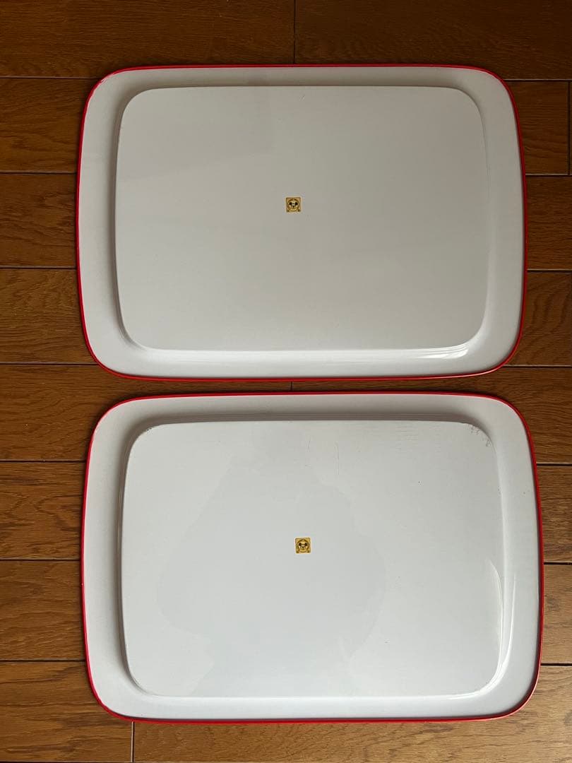 【希少・当時物】昭和レトロ ディズニー トレイ 4枚＆ショップ袋セット ミッキー