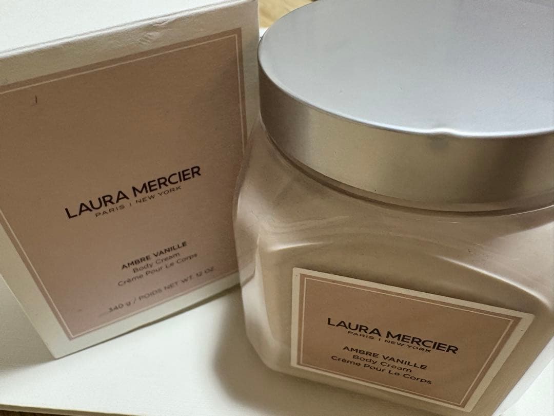 【新品】LAURA MERCIER ボディクリーム アンバーバニラ340g