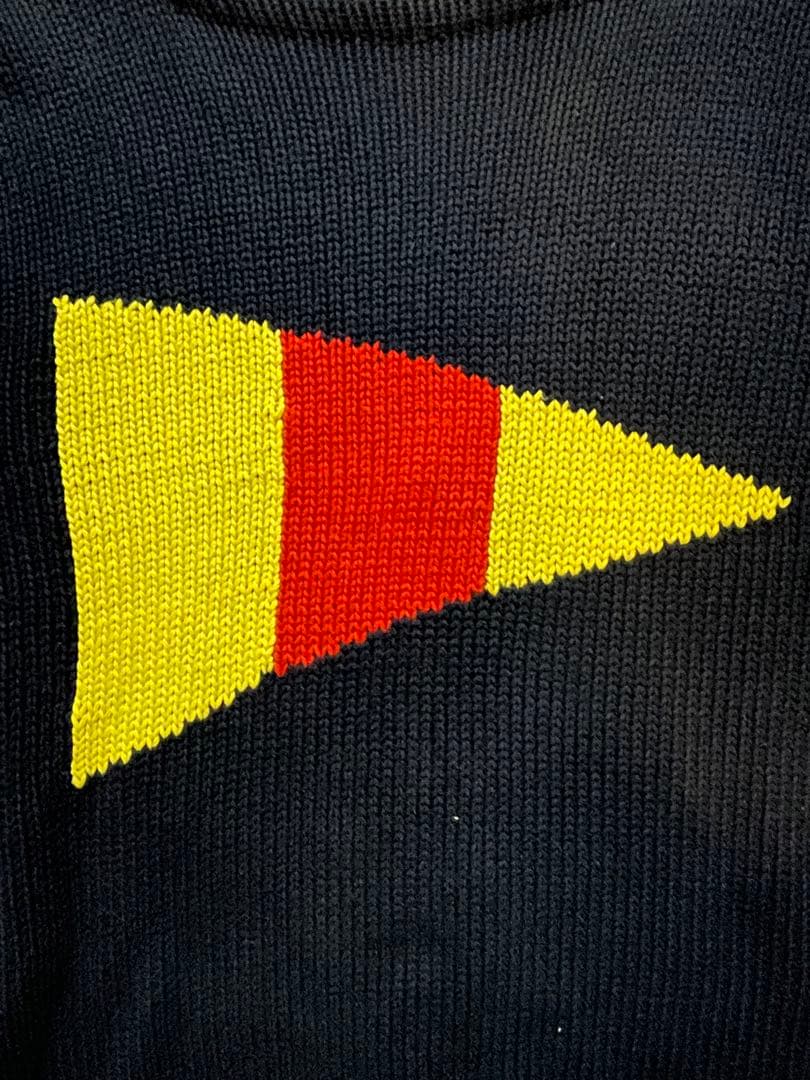 希少 90s Polo by Ralph Lauren 国際信号旗コットンニット