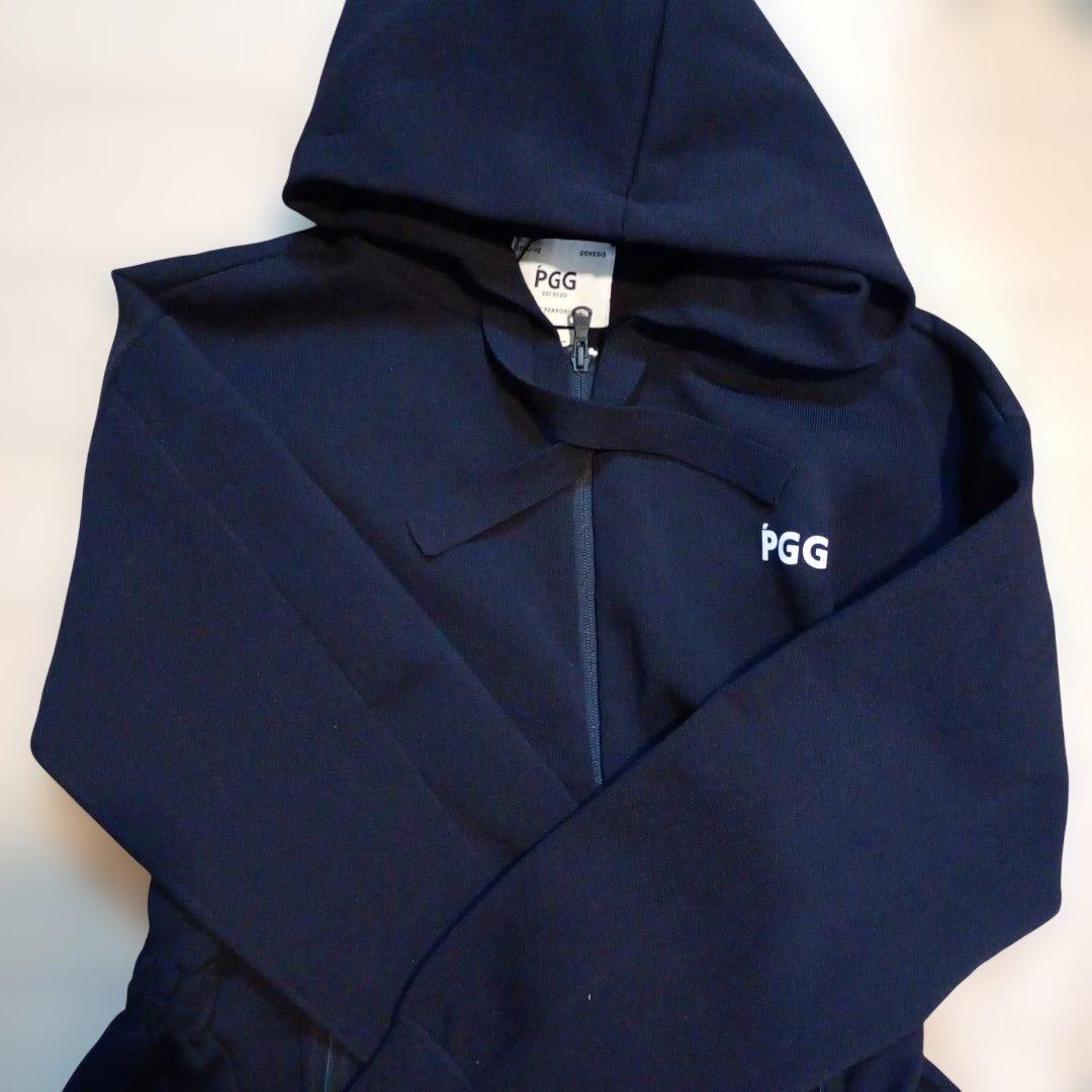 PGG フルジップフード付きジャケット ネイビーサイズM