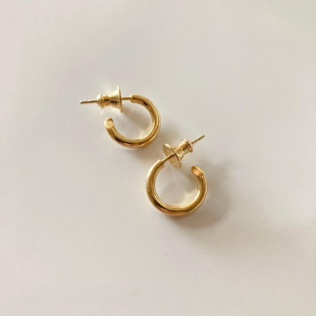 ゴールド　2.0×13mm 両身　ピアス　クロムハーツ　BWL シルバー925