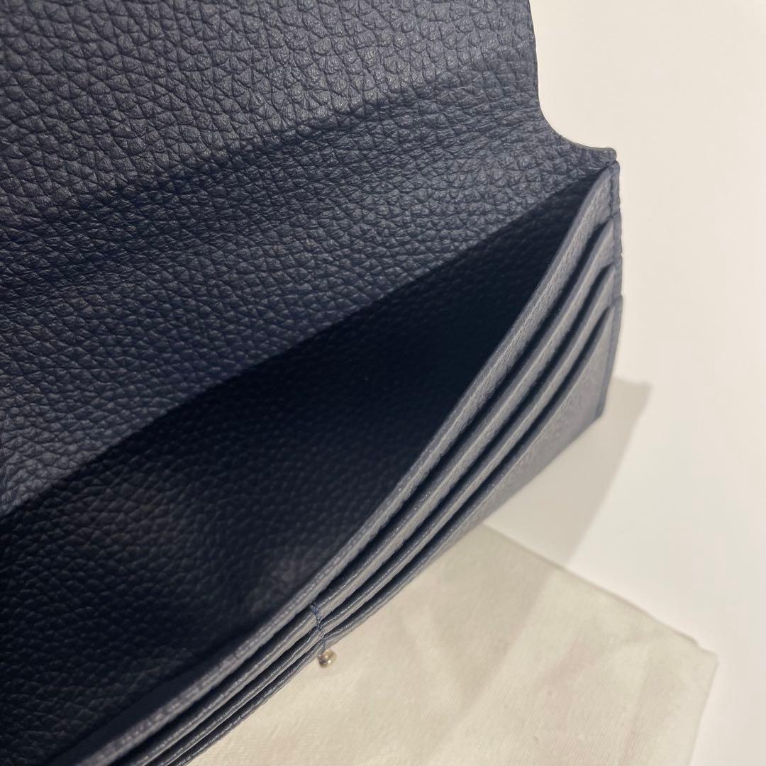 早い者勝ち　韓国　バインダー　貯金　長財布　薄い財布　ネイビー