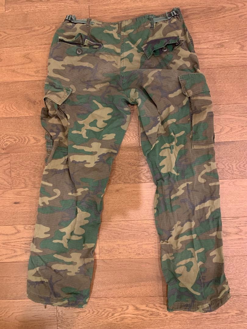 70年製実物 米軍リーフカモ ジャングルフ アティーグ 上下セット ヴィンテージ