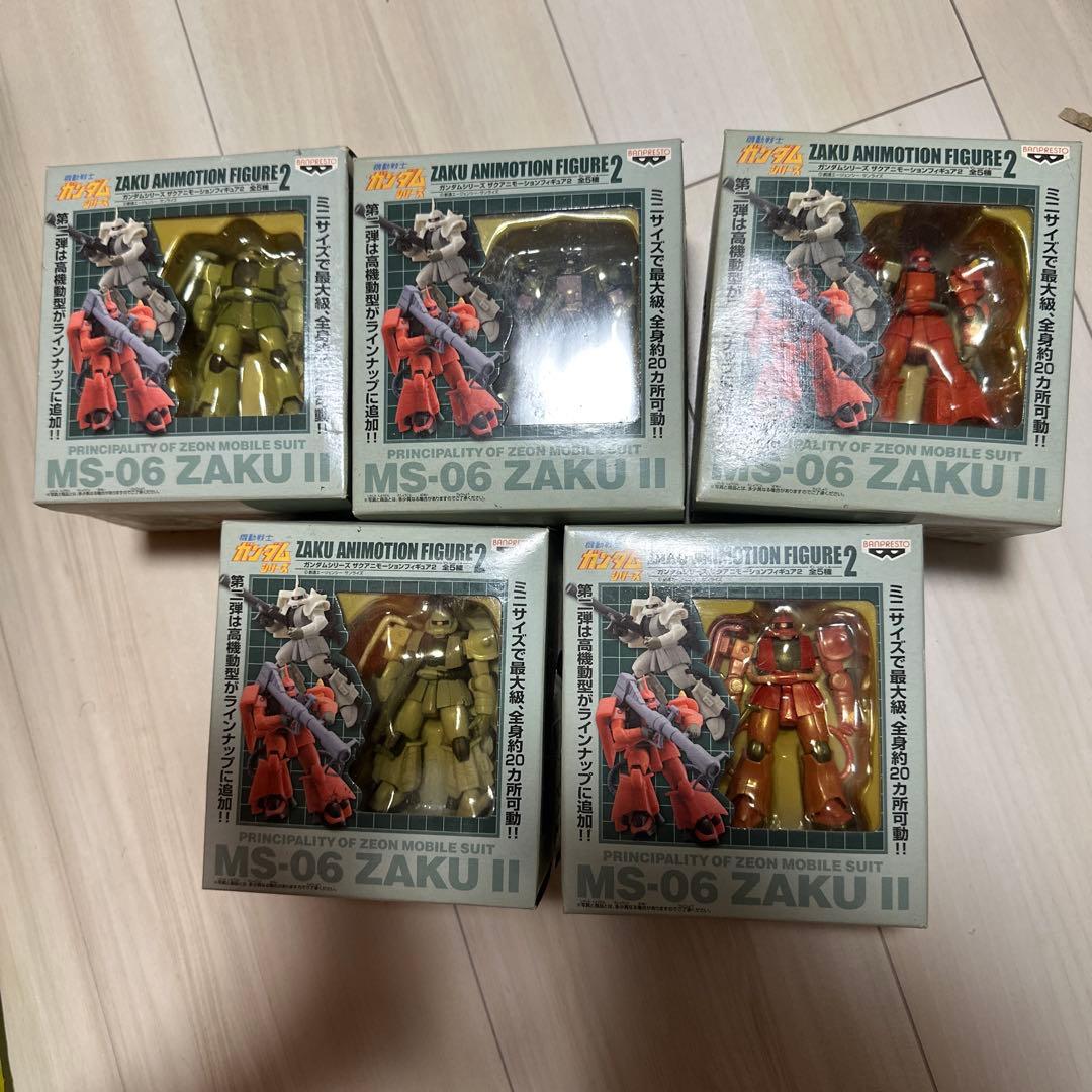 ガンダムシリーズ ザク アニモーション フィギュア 全5種セット