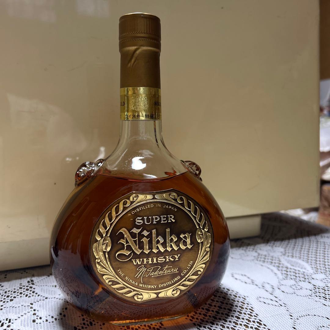 最終値下【レア】希少ボトル　スーパーニッカ　竹鶴サイン　突起ボトル【即日発送】