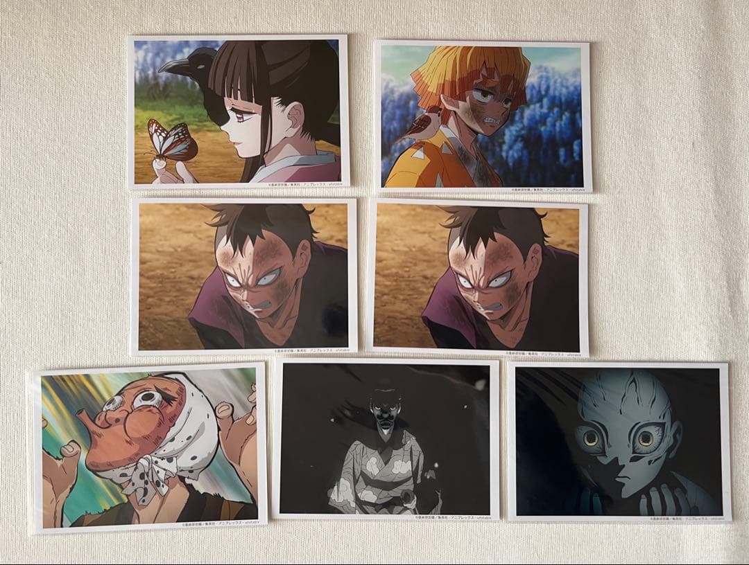 鬼滅の刃　場面写ブロマイド　立志編　7枚セット