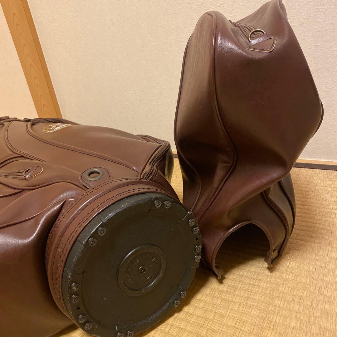 【美品】ミズノ最高級ブランド グランドモナーク キャディバッグ&ロゴ入り傘