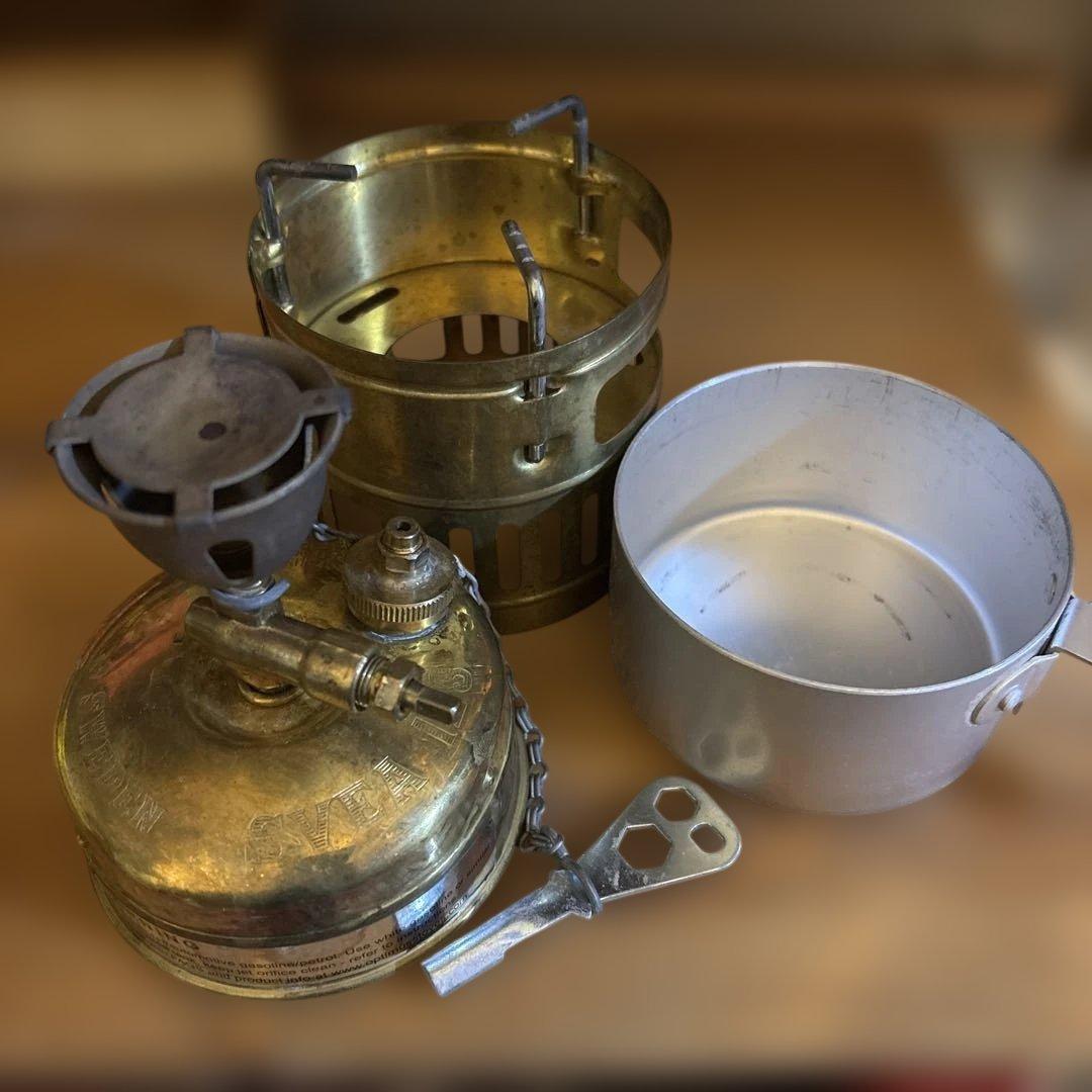 スウェーデン製　OPTIMUS（オプティマス）　真鍮ストーブ　スベア123