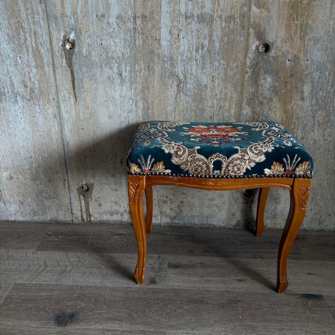 クラシック　猫脚スツール　ヴィンテージ レトロ