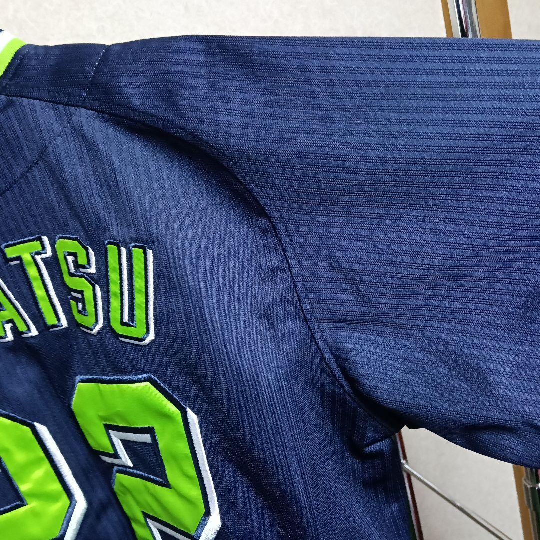 マジェスティック製 高津臣吾監督 ハイクオリティビジターユニフォーム／M