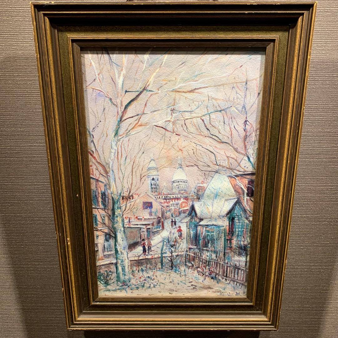 MAURICE UTLILLO モンマルトル・サクレ・クール寺院1934年 油彩