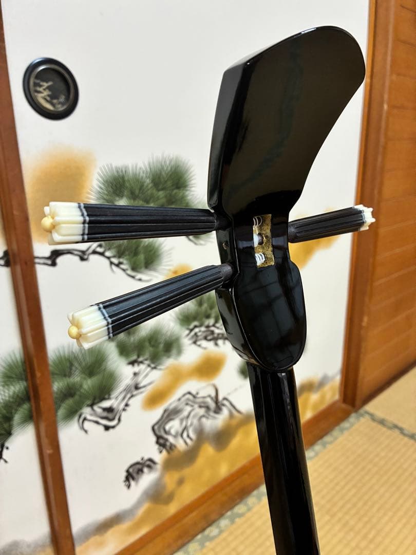 沖縄三線！貴重！知念大工型！本張り【一枚張り】