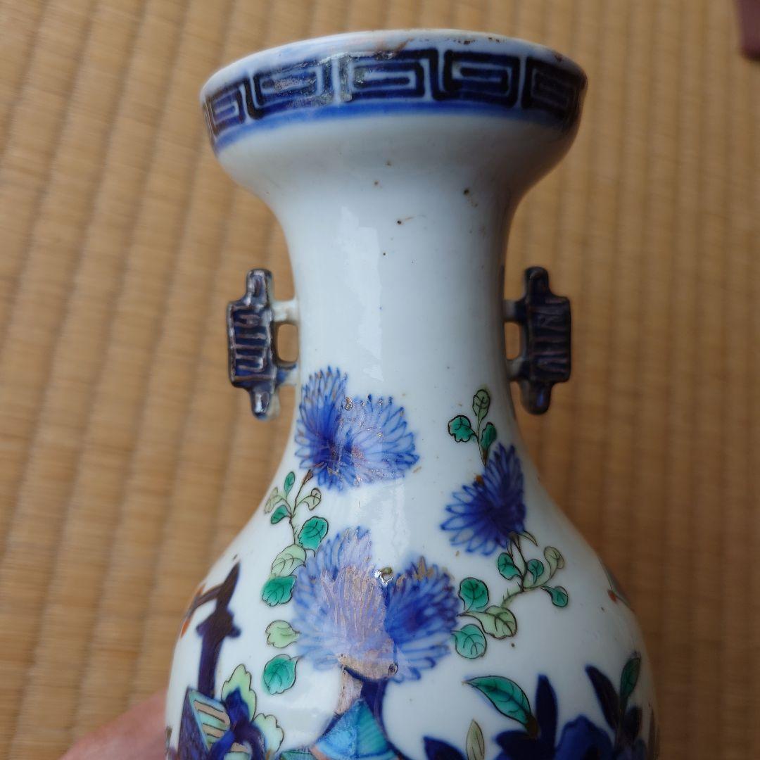 青白磁花瓶 木箱付き（ＡＩ自動入力）