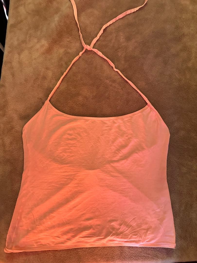 PRADA ピンク キャミソール　ホルターネック　SILK シルク