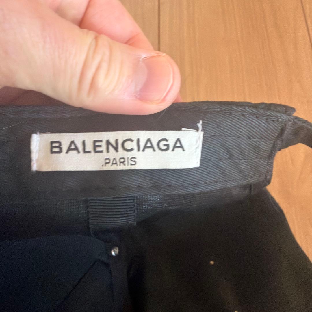 美品　Balenciaga 2017 黒キャップ　バレンシアガ