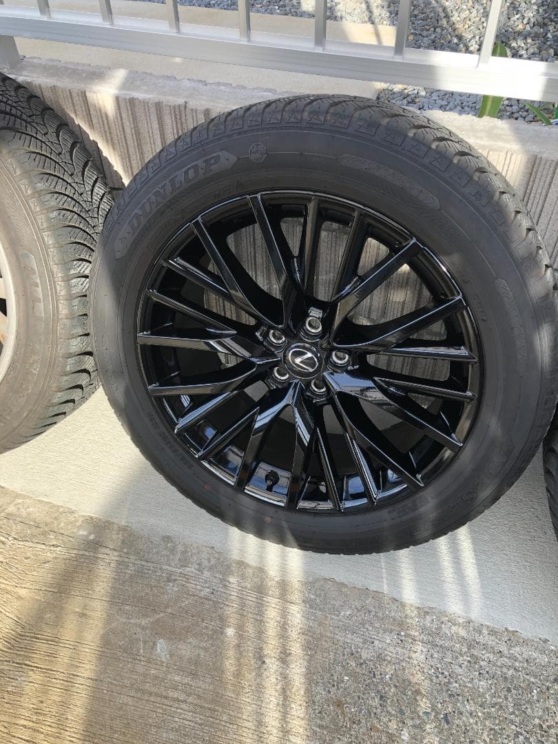 くまレクサスRX 20インチ ブラックホイール タイヤセット美品