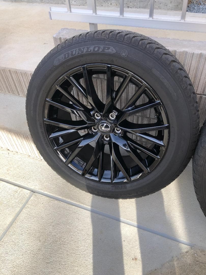 くまレクサスRX 20インチ ブラックホイール タイヤセット美品