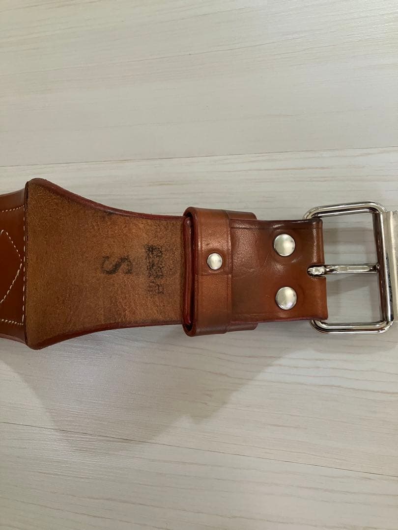 ウエサカ　ウェイトリフティング プレミアムベルト S ２枚張り シングルピン